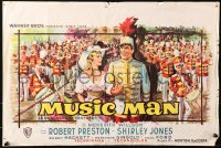 4t0267 MUSIC MAN Belgian 1962 Robert Preston, Shirley Jones, classic musical, different art!