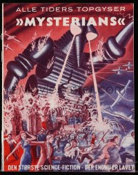 4t0799 MYSTERIANS Danish program 1961 they're abducting Earth's women & leveling its cities, rare!
