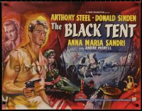 4t0013 BLACK TENT English 1/2sh 1957 soldier Anthony Steele marries the Sheik's daughter, cool art!