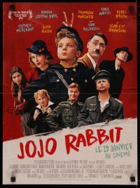 4t0129 JOJO RABBIT advance French 16x21 2020 Roman Griffin David in the title role, Waititi as Hitler!