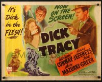 4t0568 DICK TRACY style B 1/2sh 1945 Conway as Chester Gould's classic cartoon strip detective, rare!