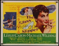 4t0585 GLASS SLIPPER style B 1/2sh 1955 great images and art of dancers & pretty Leslie Caron!