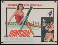 4t0591 HOMICIDAL 1/2sh 1961 William Castle's frightening story of a psychotic female killer!