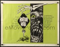 4t0593 HORROR HOTEL 1/2sh 1962 artwork of Christopher Lee, English horror!