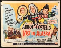 4t0609 LOST IN ALASKA 1/2sh 1952 Bud Abbott & Costello w/sexy Mitzi Green by roulette wheel!