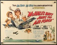 4t0612 McHALE'S NAVY JOINS THE AIR FORCE 1/2sh 1965 great art of Tim Conway in wacky flying ship!