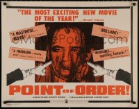 4t0625 POINT OF ORDER 1/2sh 1964 documentary of Army-McCarthy hearings, where he was censured!