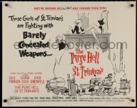 4t0628 PURE HELL OF ST TRINIAN'S 1/2sh 1961 English comedy, sexy artwork, barely concealed weapons!