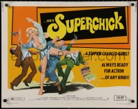 4t0647 SUPERCHICK 1/2sh 1973 kung fu, sexy & always ready for action... of any kind, ultra rare!