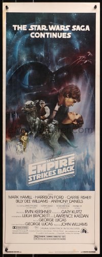 4t0445 EMPIRE STRIKES BACK insert 1980 best Gone with the Wind style art by Roger Kastel!
