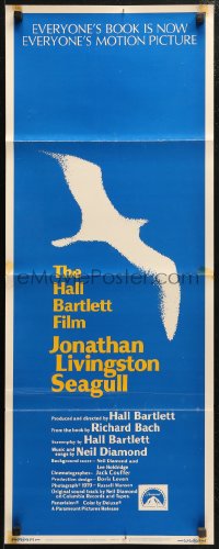 4t0474 JONATHAN LIVINGSTON SEAGULL insert 1973 great bird image, from Richard Bach's book!