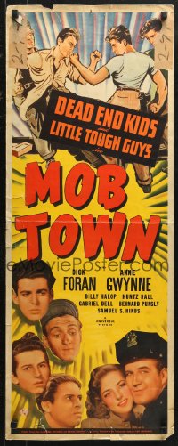 4t0493 MOB TOWN insert 1941 The Dead End Kids & Little Tough Guys, Gwynne, hand-painted back!