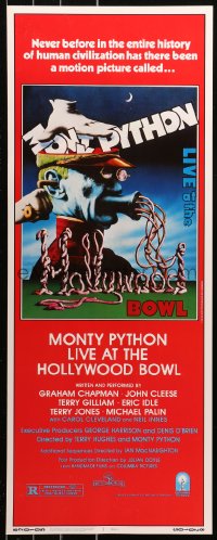 4t0495 MONTY PYTHON LIVE AT THE HOLLYWOOD BOWL insert 1982 great wacky meat grinder image!