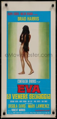 4t0391 KING OF KONG ISLAND Italian locandina 1968 different art of sexy naked jungle girl Eva!