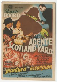 4t0892 BLAKE OF SCOTLAND YARD part 3 Spanish herald 1947 Ralph Byrd, serial, different art!