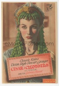 4t0899 CAESAR & CLEOPATRA Spanish herald 1948 best close up of Vivien Leigh as Queen of the Nile!
