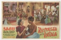 4t0944 DRUMS Spanish herald 1946 different image of Sabu & Valerie Hobson in mystic India!