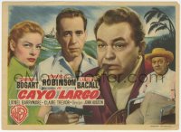 4t1002 KEY LARGO Spanish herald 1949 Humphrey Bogart, Lauren Bacall, Edward G. Robinson, Barrymore