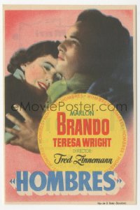 4t1028 MEN Spanish herald 1954 very first Marlon Brando, directed by Fred Zinnemann, different!