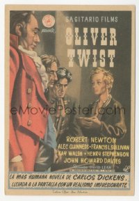4t1042 OLIVER TWIST Spanish herald 1951 Charles Dickens, David Lean classic, different Jano art!