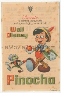 4t1055 PINOCCHIO Spanish herald 1944 Disney classic cartoon about wooden boy who wants to be real!