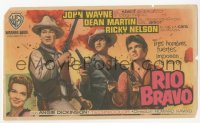 4t1069 RIO BRAVO Spanish herald 1959 John Wayne, Ricky Nelson, Dean Martin, Angie Dickinson, Hawks