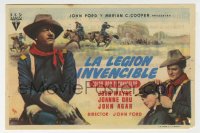 4t1080 SHE WORE A YELLOW RIBBON Spanish herald 1954 John Wayne, John Ford, different MCP art!