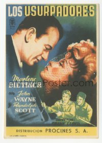 4t1093 SPOILERS Spanish herald 1942 Marlene Dietrich, John Wayne, Randolph Scott, Rex Beach!