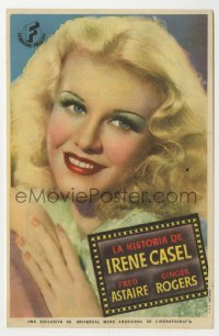 4t1096 STORY OF VERNON & IRENE CASTLE Spanish herald 1944 sexy Ginger Rogers but no Fred Astaire!