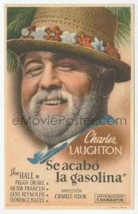 4t1121 TUTTLES OF TAHITI Spanish herald 1942 different portrait of eccentric Charles Laughton!