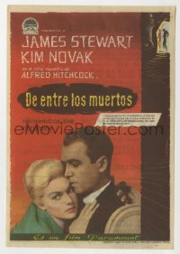 4t1128 VERTIGO Spanish herald 1960 Alfred Hitchcock, James Stewart, Kim Novak, Albericio art!