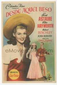4t1150 YOU'LL NEVER GET RICH vertical Spanish herald 1950 Fred Astaire & Rita Hayworth, different!