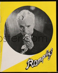 4t0786 LIMELIGHT yellow style Danish program 1952 different images of Charlie Chaplin + Tom art!