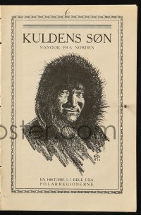 4t0800 NANOOK OF THE NORTH Danish program 1923 story of Eskimo life & love in the arctic, rare!