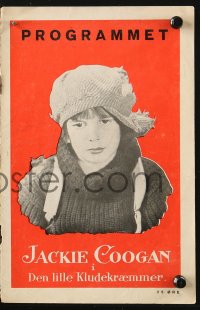 4t0808 OLD CLOTHES Danish program 1925 rag man Jackie Coogan, full-page Joan Crawford, very rare!