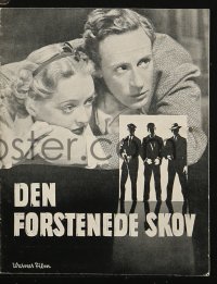 4t0815 PETRIFIED FOREST Danish program R1954 Humphrey Bogar, Bette Davis, Leslie Howard, rare!