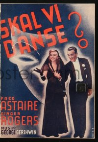 4t0831 SHALL WE DANCE Danish program 1937 Erik F. art of Astaire & Rogers, Gershwin tribute!