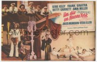 4t1043 ON THE TOWN 4pg Spanish herald 1951 Gene Kelly, Frank Sinatra, Ann Miller, Statue of Liberty!