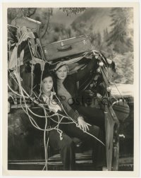 4w0983 BACKS TO NATURE 8x10.25 still 1933 Thelma Todd & Patsy Kelly's luggage collapses into car!