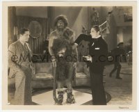 4w1762 WHISPERING SHADOW chapter 1 8x10 still 1933 Bela Lugosi examines wax caveman, serial!