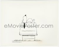 4w1040 BOY NAMED CHARLIE BROWN 8x10.25 still 1969 Snoopy sleeping on his dog house, Charles Schulz!