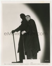 4w1092 CLIMAX 7.75x10 still 1944 cool full-length portrait of dapper Boris Karloff by shadow!
