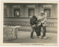 4w1124 DAY AT THE RACES 8x10 still 1937 Groucho & Chico in classic tootsie frootsie ice cream scene!