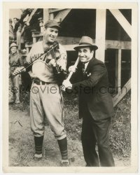 4w1147 DIZZY DEAN/DAVID RUBINOFF 8x10.25 still 1930s Chicago Cubs baseball star & violinist switch!