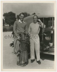 4w1162 DOUGLAS FAIRBANKS JR/DOUGLAS FAIRBANKS SR 8x10.25 still 1930s father & son going golfing!