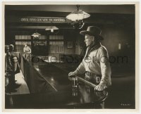 4w1172 DUEL IN THE SUN 8.25x10 still 1947 Gregory Peck & Charles Bickford at opposite ends of bar!