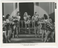 4w1215 FOOTLIGHT SERENADE 8.25x10 still 1942 Betty Grable & chorus girls wearing boxing gloves!