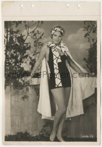 4w1219 FRANCES DEE 8x11 key book still 1930 full-length modeling swimsuit, making Along Came Youth!