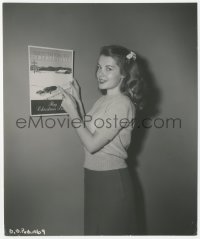 4w1220 UNKNOWN ACTRESS 7.75x9.25 still 1947 actress raising tuberculosis awareness, Christmas Seals!