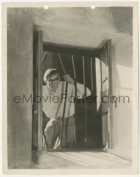 4w1243 GHOUL 8x10.25 still 1933 wonderful image of Boris Karloff bending bars on window, ultra rare!